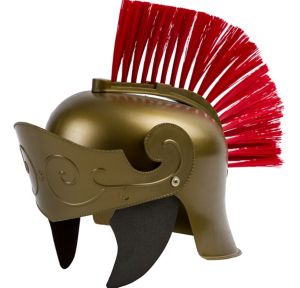 Gold Roman Helmet 6 3/4in x 9 3/4in - Party City