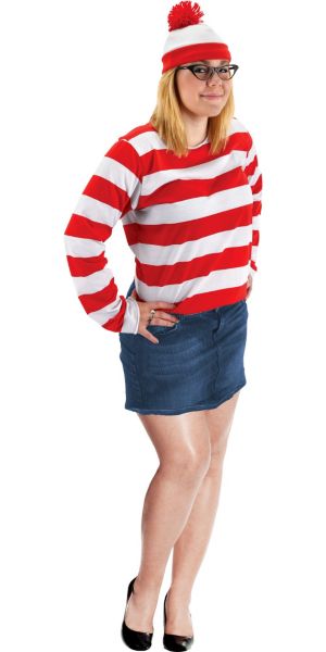 Adult Wheres Waldo Plus Size Wenda Costume Party City