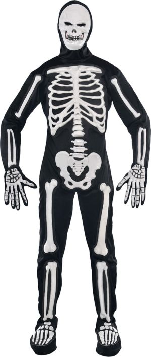 Adult Frightening Bones Skeleton Costume Party City