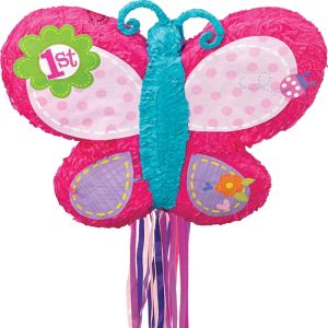 pinata string pull butterfly 1st birthday