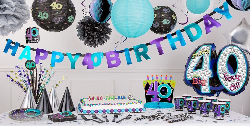 The Party Continues 40th Birthday Party Supplies Party City