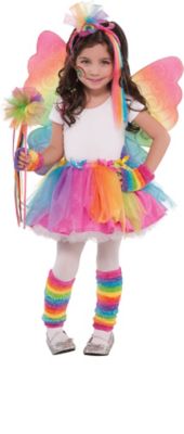 Create Your Own Girls Rainbow Fairy Costume Accessories Party City