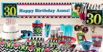 Celebrate 30th Birthday Party Supplies - 30th Birthday - Party City