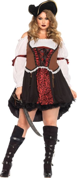 Adult Ruthless Pirate Wench Costume Plus Size Party City 