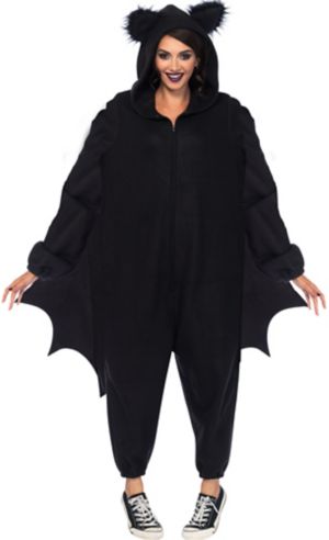 Adult Black Bat One Piece Costume - Party City