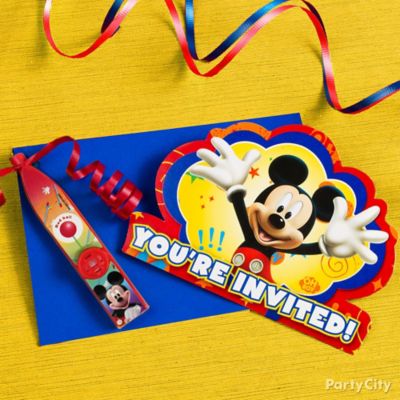 Mickey Mouse Invite with Surprise Idea