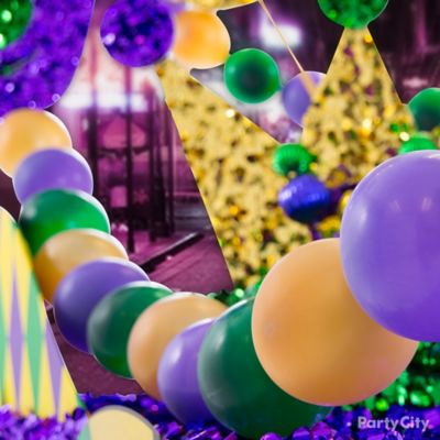 balloon dog mardi gras beads