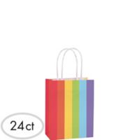 bags rainbow kraft medium candy favor 10ct 24ct gift birthday icon paper partycity rock favors containers email
