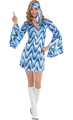 Womens 70's Costumes - Adult 70's Disco Halloween Costumes - Party City