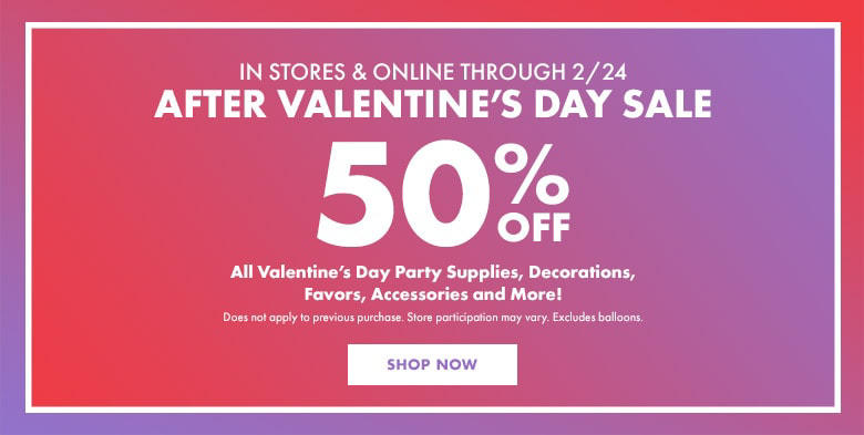 Valentine's Day Decorations - Valentine's Day Party Supplies &amp; Ideas