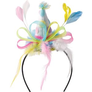 Pastel Dots & Feathers Party Hat Headband - Party City