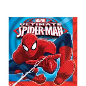 Spiderman Lunch Napkins 16ct - Party City