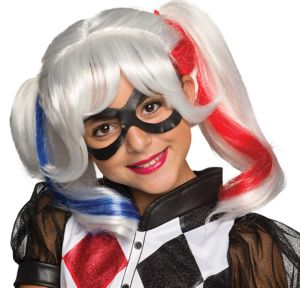 Child Harley Quinn Wig - DC Super Hero Girls - Party City