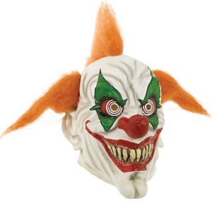 Adult Orange-Haired Clown Mask - Party City