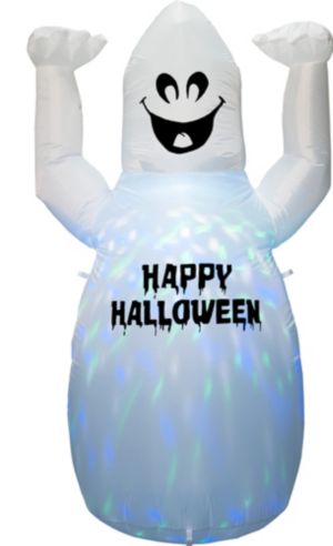 Light-Up Inflatable Ghost - Halloween Inflatables - Decorations ...