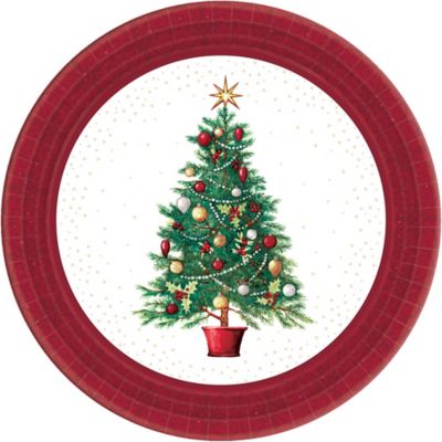 christmas paper plates