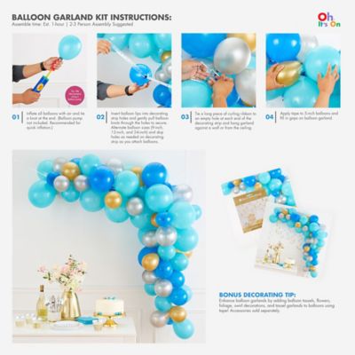 diy balloon tassel garland