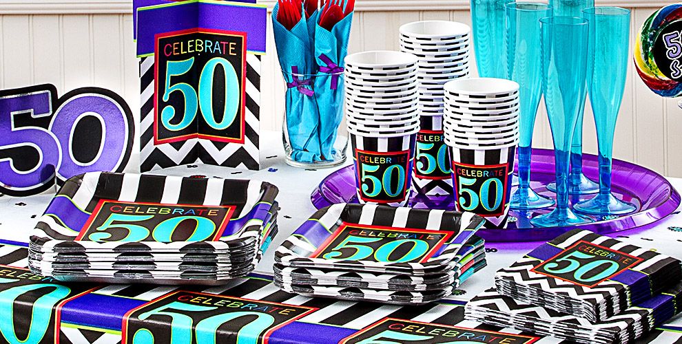 Celebrate 50th  Birthday  Party  Supplies  50th  Birthday  