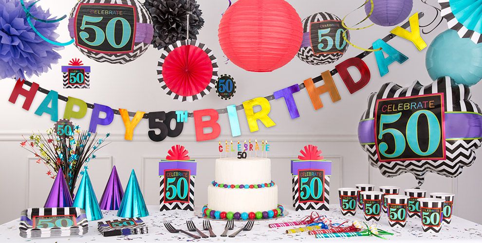 Celebrate 50th Birthday Party Supplies 50th Birthday 