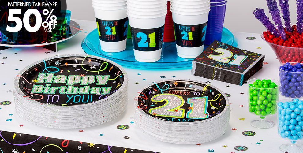 Brilliant 21st  Birthday  Party  Supplies  Decorations  