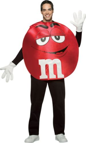 Adult Red M&M's Costume - Party City