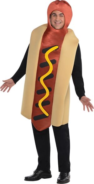 Adult Hot Diggity Hot Dog Costume Plus Size - Party City