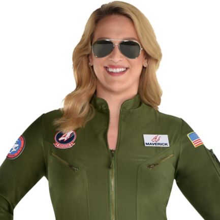 fjendtlighed Bevidst Raffinaderi Womens Maverick Flight Suit Costume Plus Size - Top Gun 2 | Party City