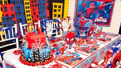 Spider Man Chair Deco DIY - Table Decorating Ideas - Spider Man Party ...