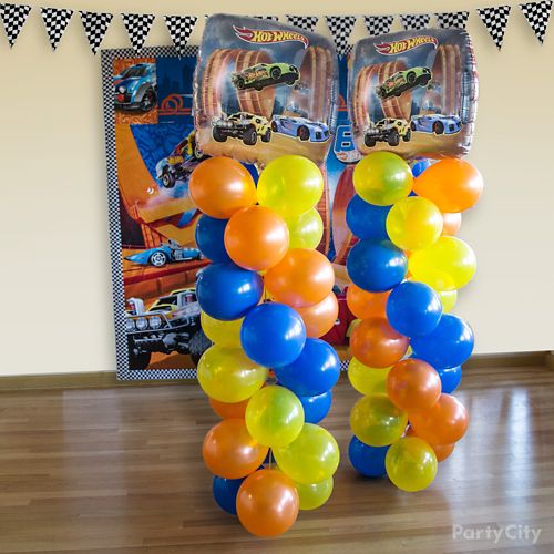 Hot Wheels Balloon Column DIY Party City