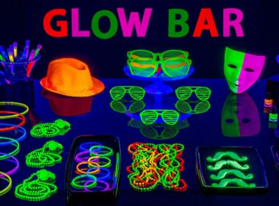 glow in the dark hats party