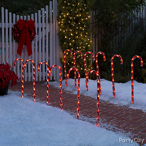 Candy Cane Walkway Idea - Party City