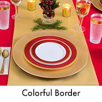 Colorful Border Premium Tableware - Shop Now