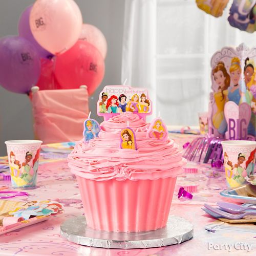 Girls Party Supplies Cake Topper Birthday Fruits Cup Party Supplies for Princess Party Decoration Princess Cupcake Toppers Set of 24
