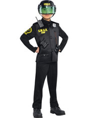 Boys SWAT Cop Costume - Party City