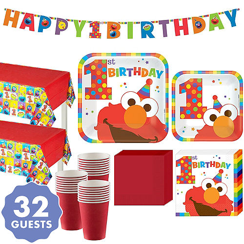 Elmo 1st Birthday Party Supplies Party City