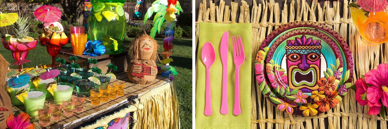 Luau Party Raffia Decorating Ideas Party City