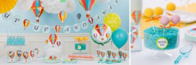 hot air balloon shower decorations