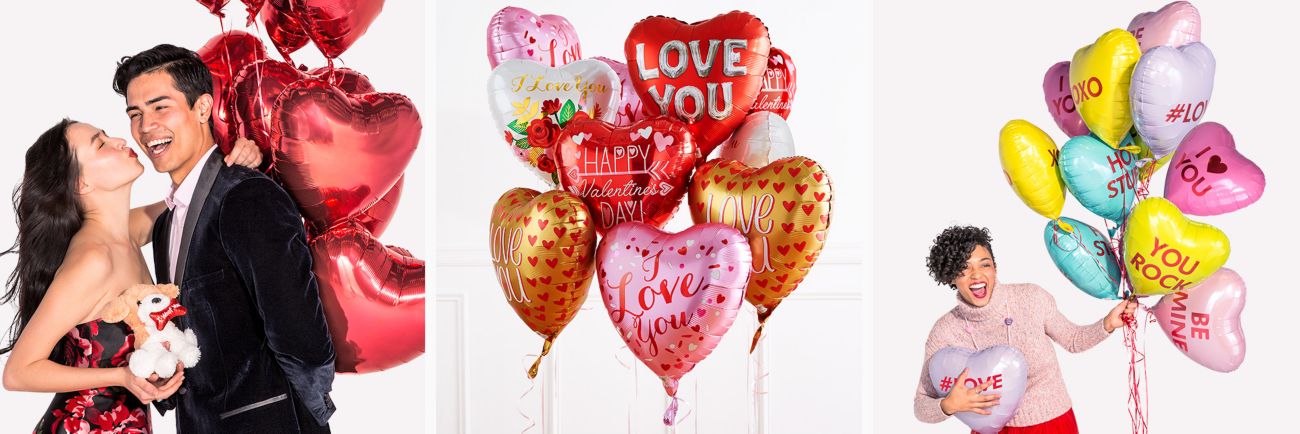 Valentines Day Romantic Love Balloons for Birthday Anniversary Engagement 50 PCS Heart Balloons Foil Balloon Baby Shower Mothers Day Decoration Bridal Shower Wedding Colorful Rainbow