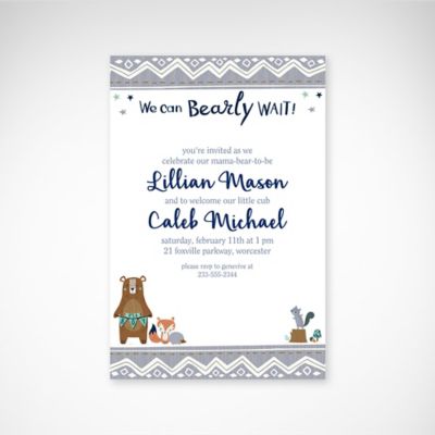 baby shower invitation stationery