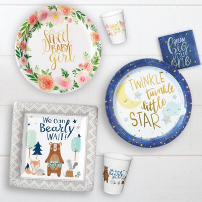 baby shower theme tableware