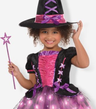 Girls Halloween Costumes Party City - shimmer withch hat dress roblox